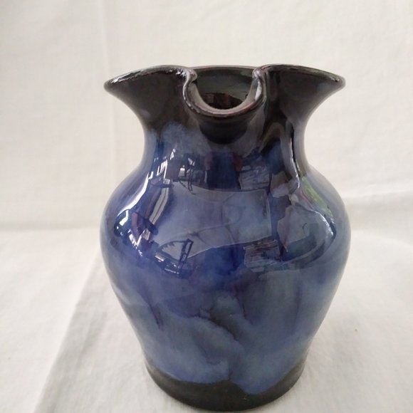 Ewenny Pottery Pitcher Wales Cobalt - Picture 2 of 6